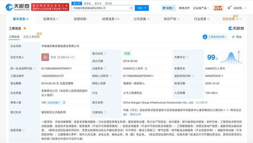 中國(guó)雄安集團(tuán)基礎(chǔ)建設(shè)公司增資至52億元 信息系統(tǒng)集成服務(wù)引領(lǐng)智慧新城建設(shè)新篇章